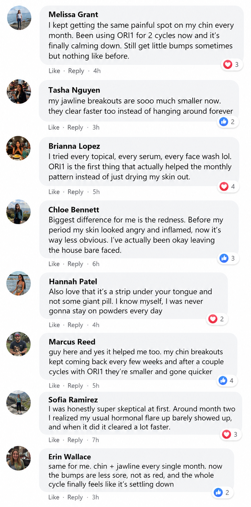 Customer comments about ORI1