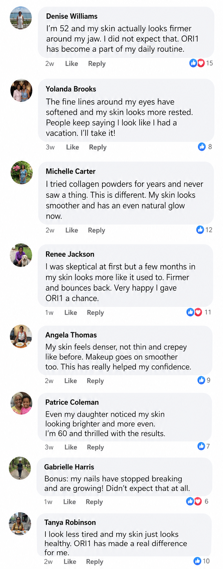 Customer comments about ORI1