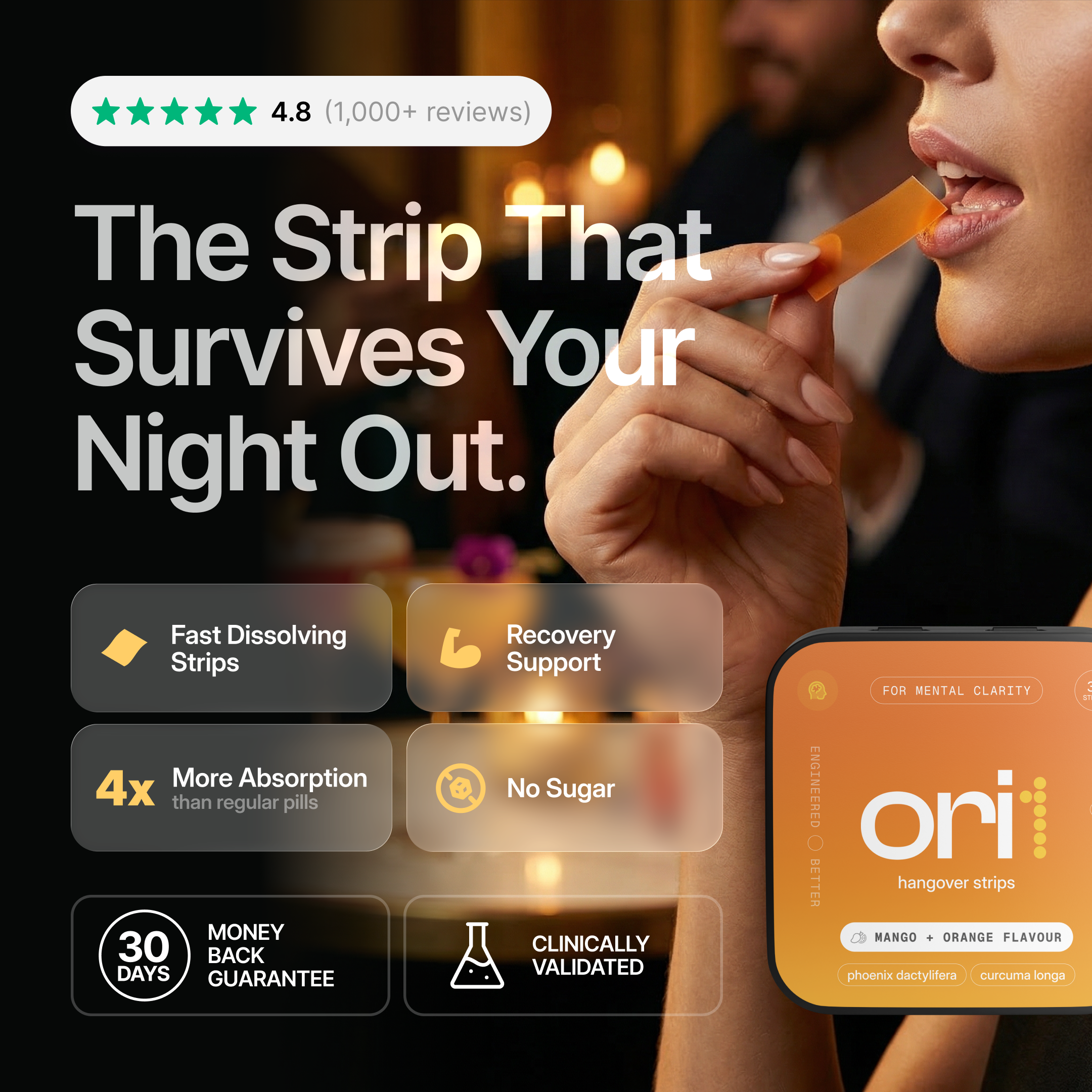 Hangover Recovery Strips