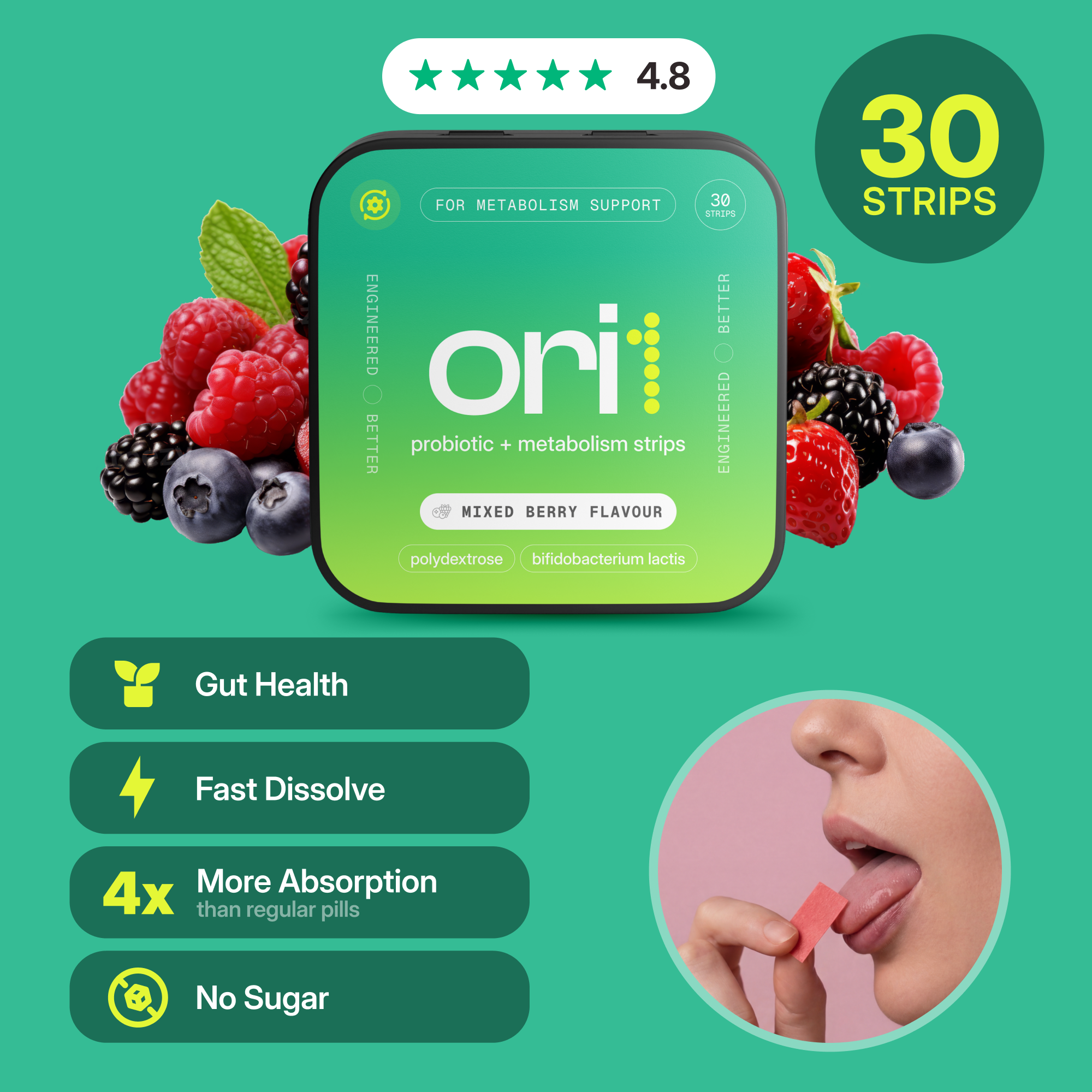 Prebiotic + Metabolism Strips