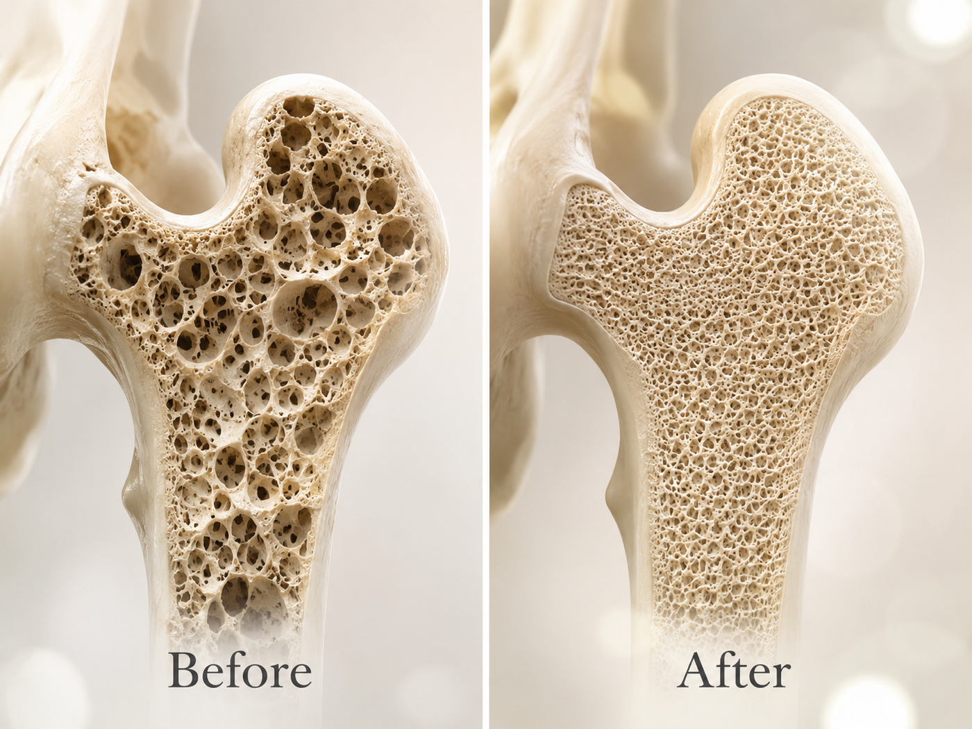 Bone density and osteoporosis concern visual