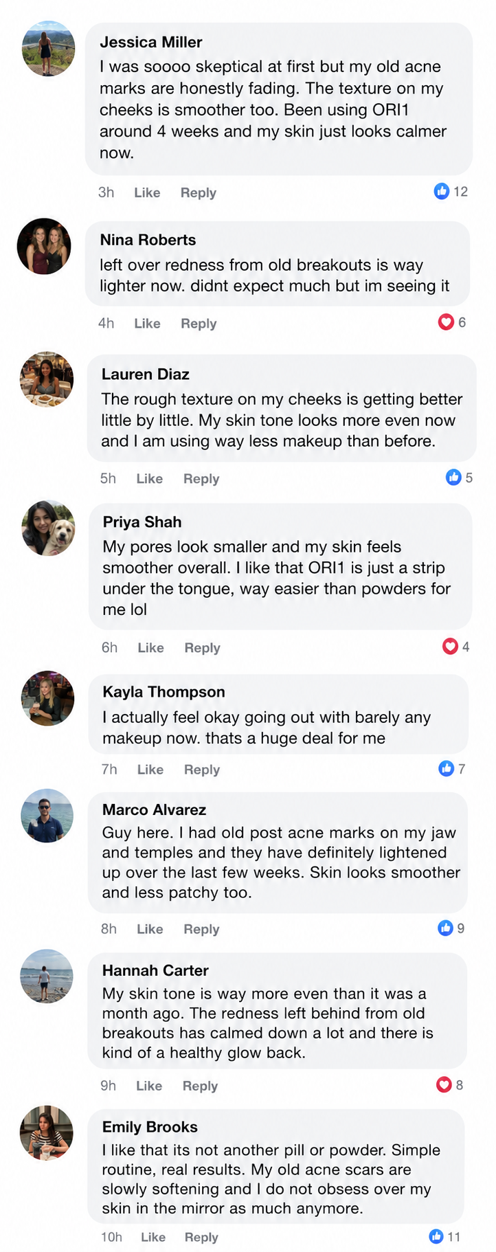 Customer comments about ORI1