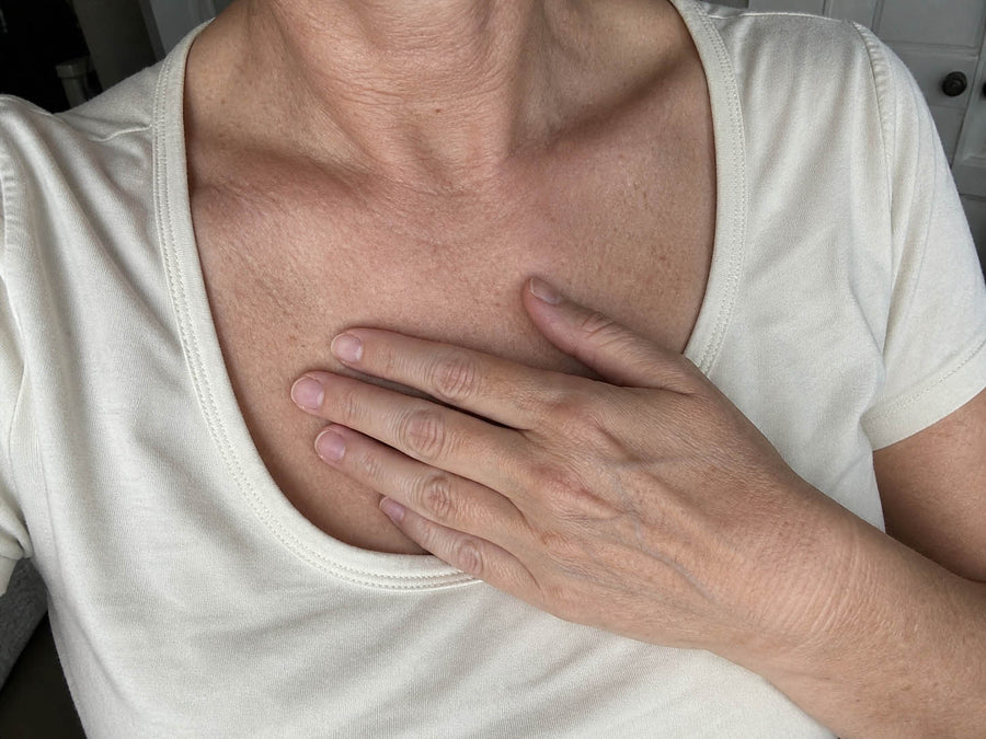 Collagen loss on neck and hands
